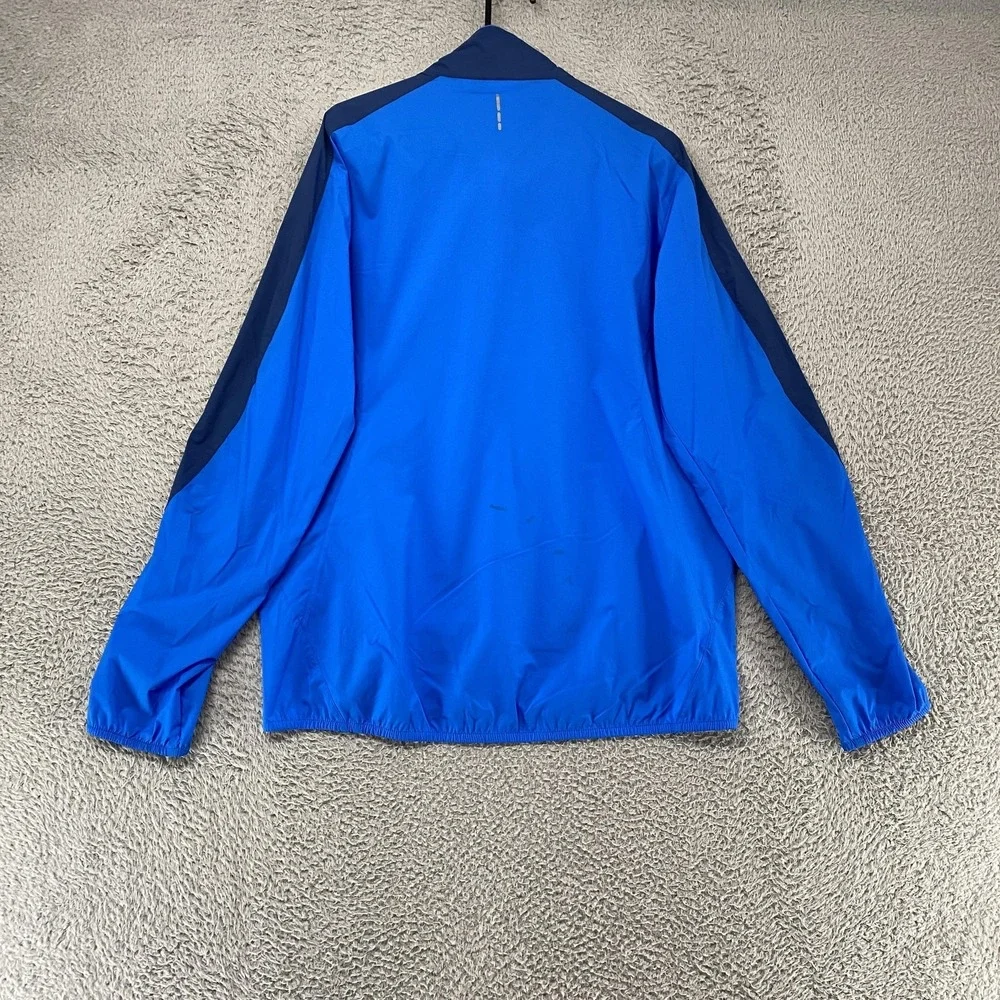 Salomon‎ Clima Wind Jacket Mens Large Blue Lightweight Running Full Zip